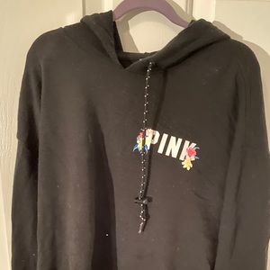 PINK cropped hoodie